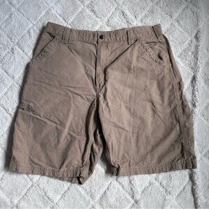 Carhartt | B147-DKH Loose Fit Canvas Utility Work Short Dark Khaki | Size 38